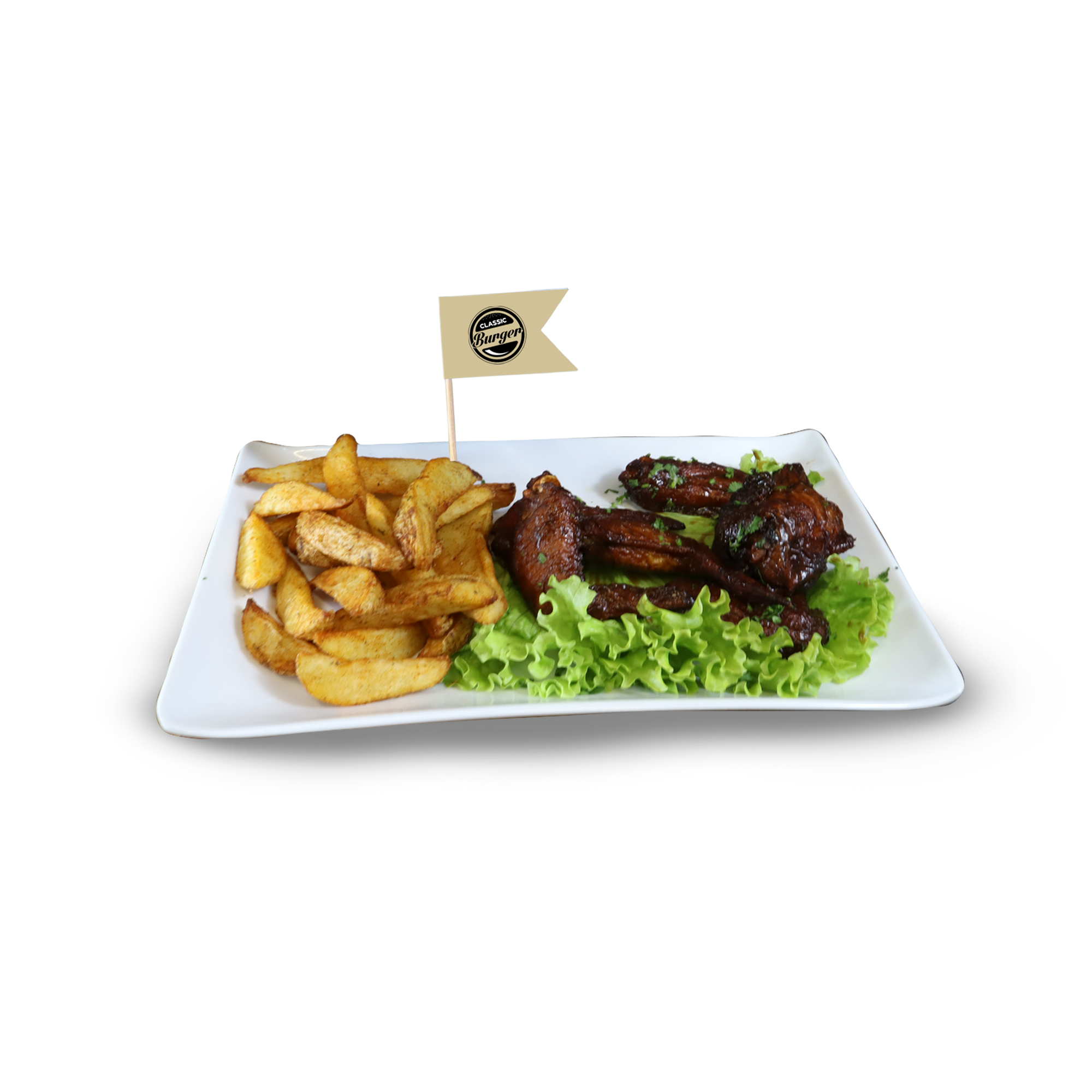 BBQ Wings Smash Classic Burger