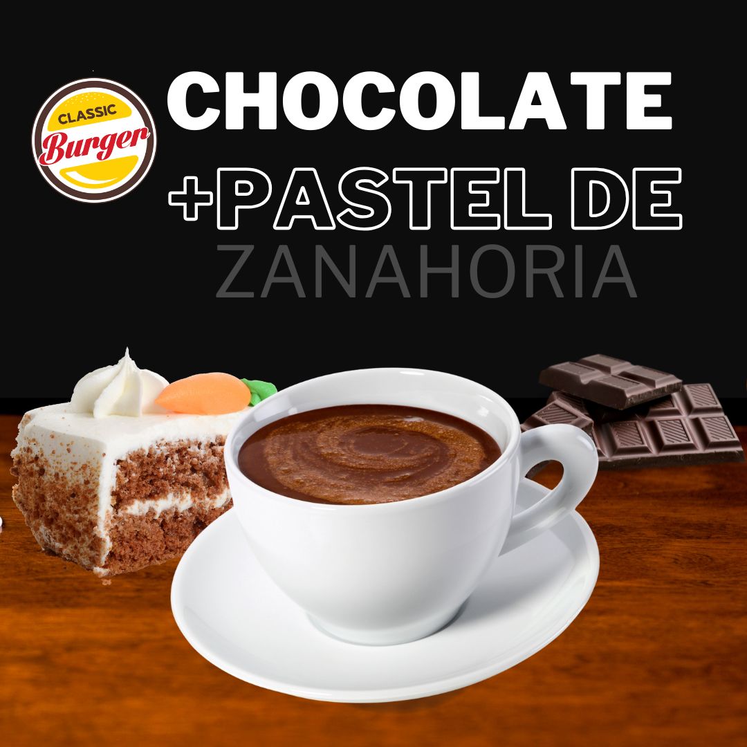 Promoción Chocolate con pastel de zanahoria - Classic Burger